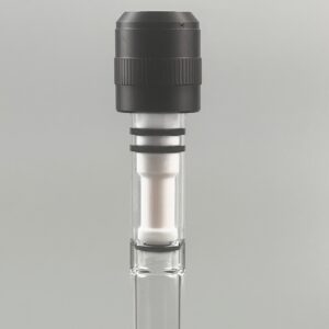 High Vacuum Valve, Rapid Releasing Control Knob, O-Ring Tip Seal, Straight Glass Barrel